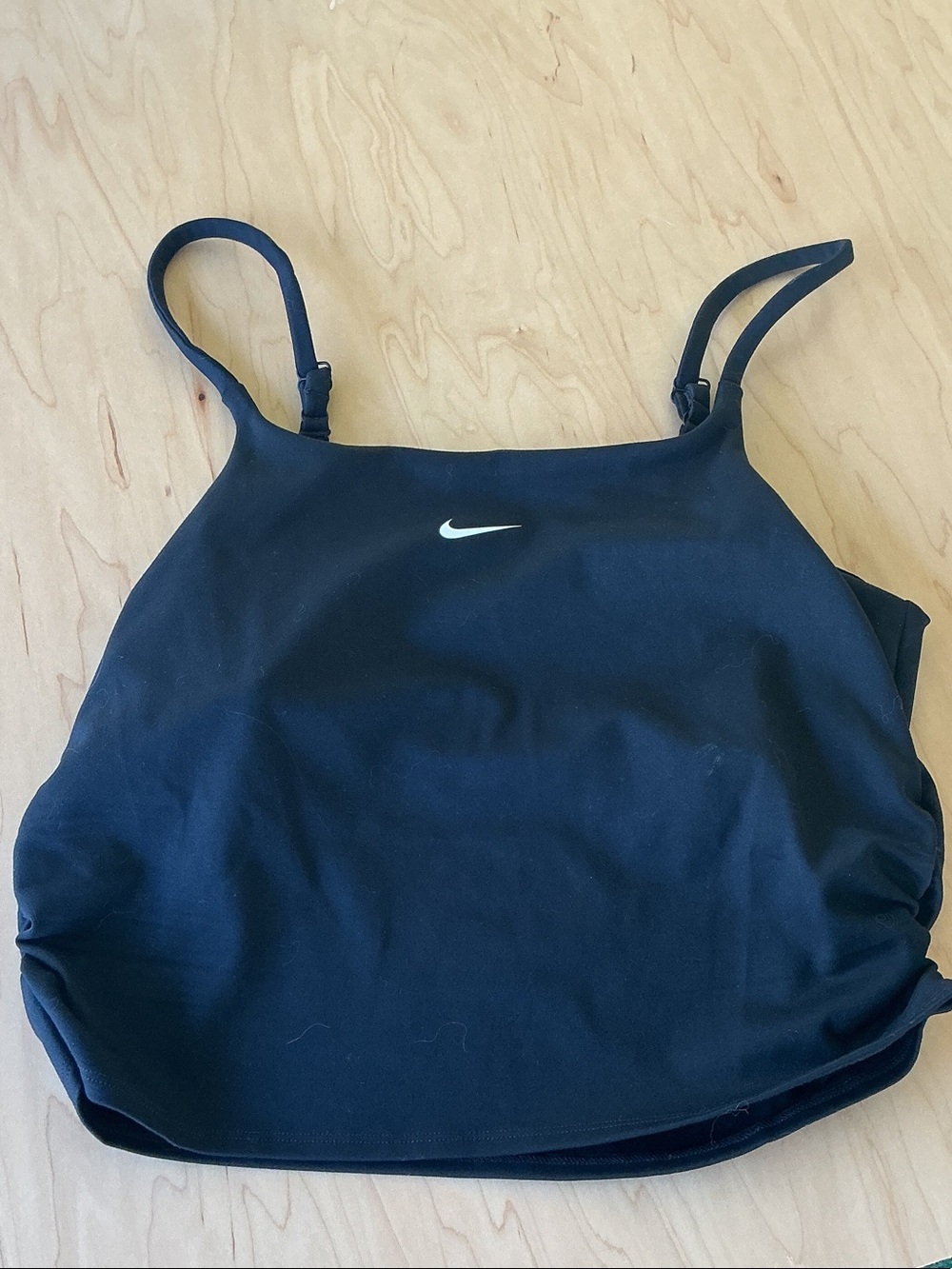 Nike Black Women's One-Piece bralette/ Top with Thin Straps
